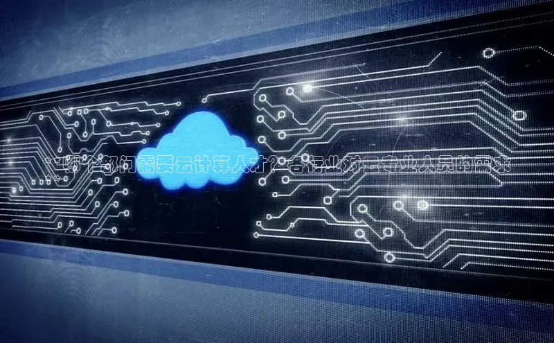 28圈平台链接中文在线**哪个部门需要云计算人才？各行业对云专业人员的需求
**