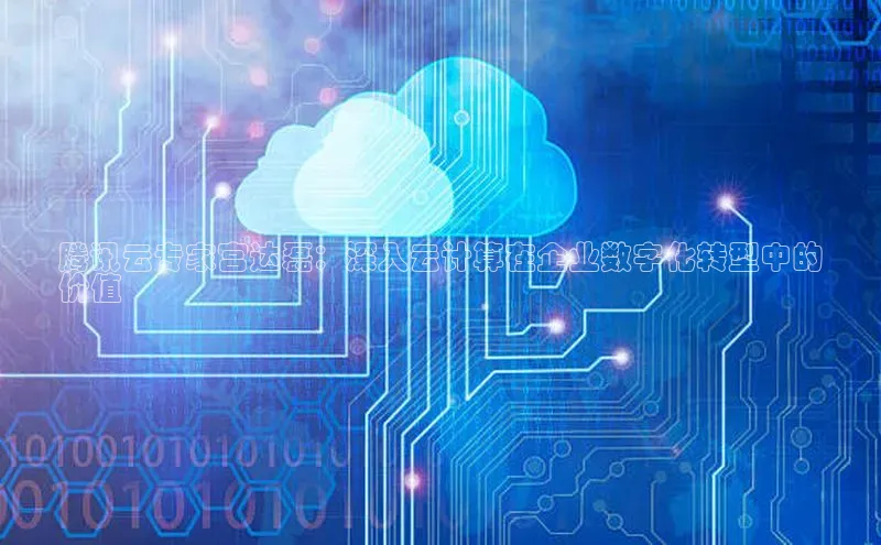 加拿大28圈.ccm百度识图腾讯云专家宫达磊：深入云计算在企业数字化转型中的
价值