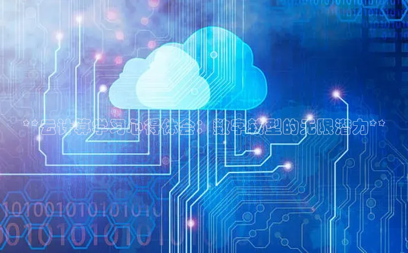 28电子游戏官方网站小度商城**云计算学习心得体会：数字转型的无限潜力**